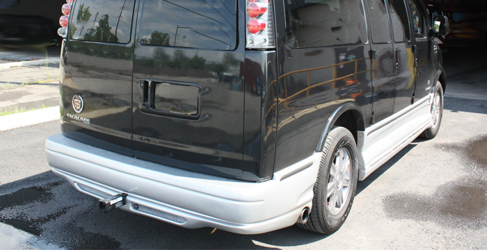 Custom Chevy Express Van  Rear Bumper (1996 - 2024) - $650.00 (Part #CH-012-RB)